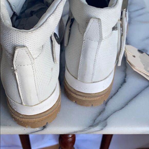 A.S. 98 Bruce White Leather Hiker - Picture 6 of 8